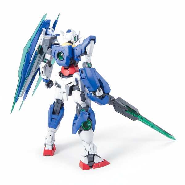 Bandai MG 1/100 GN-0000+GNR-010 00 Qan[T] – Mobile Suit Gundam 00 Model Kit