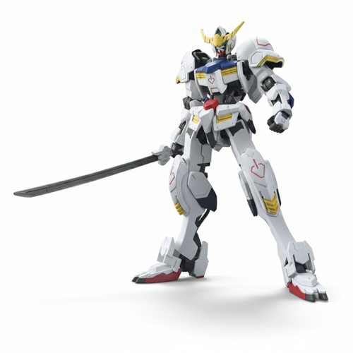 Bandai HG 1/144 ASW-G-08 Gundam Barbatos & Long Distance Transport Booster Kutan Type III – Iron-Blooded Orphans Model Kit