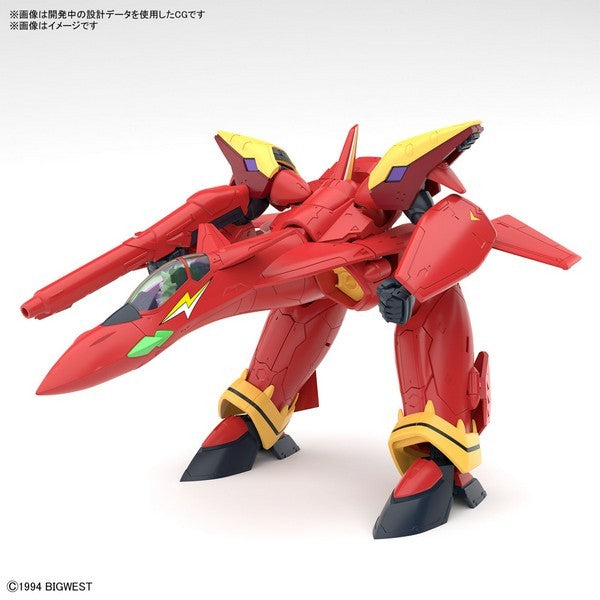 Bandai HG 1/100 VF-19 Custom Fire Valkyrie with Sound Booster – Macross 7 Gunpla Model Kit